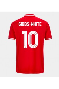 Nottingham Forest Morgan Gibbs-White #10 Jalkapallovaatteet Kotipaita 2025-26 Lyhythihainen